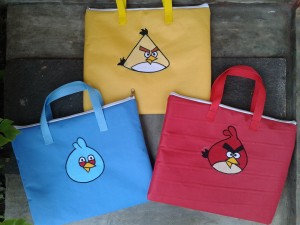 Gadget bag handmade-Angry bird2