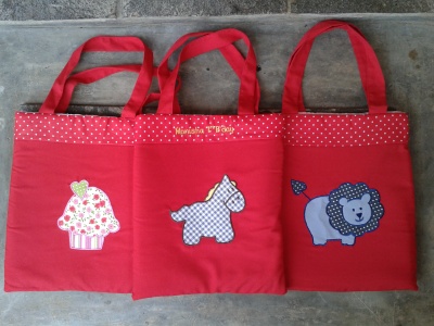 Goody bag handmade-aneka warna-merah