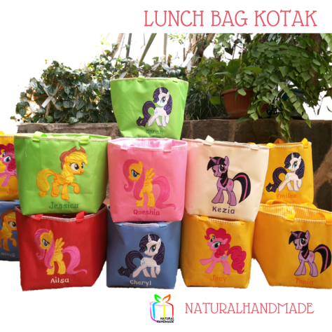 Goodie bag ultah anak custom-lunch bag little pony